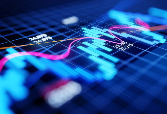 Close-up of financial data charts, symbolizing StoneX Pro's pricing advantage and institutional-grade liquidity offerings.