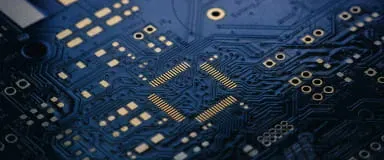 Close-up of circuit board, symbolizing StoneX Pro's low-latency platforms and API technology solutions.
